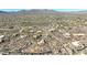 Aerial view of a residential lot with mountain views at 10948 E Rising Sun Dr, Scottsdale, AZ 85262