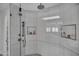 Elegant shower with modern fixtures and glass enclosure at 3800 E Lincoln Dr # 42, Phoenix, AZ 85018