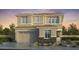 Two-story house with stone accents and a two-car garage at 7646 W Crabapple Dr, Peoria, AZ 85383