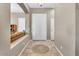 Bright entryway with tile flooring and arched entry to the living room at 3514 E Parkview Dr, Gilbert, AZ 85295