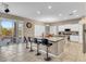 Island kitchen with granite countertops and breakfast bar seating at 3514 E Parkview Dr, Gilbert, AZ 85295