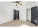 Bright bedroom with ceiling fan and spacious closet at 298 W Tulsa St, Chandler, AZ 85225