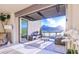 Private balcony with mountain views and comfortable seating at 18720 N 101St St # 2017, Scottsdale, AZ 85255