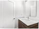 Modern bathroom with floating vanity and frameless mirror at 4220 N 32Nd St # 1, Phoenix, AZ 85018