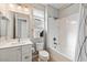 Clean bathroom with tub, toilet and vanity at 16944 W Coronado Rd, Goodyear, AZ 85395