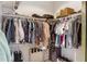 Walk-in closet with ample hanging and shelving space at 15203 N Castillo Dr, Fountain Hills, AZ 85268