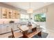 Bright dining area with built-in cabinetry and large windows at 2200 E Aquarius Pl, Chandler, AZ 85249