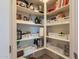 Well-organized pantry with ample shelving and storage baskets at 2200 E Aquarius Pl, Chandler, AZ 85249