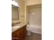 Clean bathroom with a bathtub and granite countertop at 16013 S Desert Foothills Pkwy # 1101, Phoenix, AZ 85048
