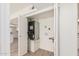 Bright laundry room with washer, dryer hookups, and ample storage at 839 S Westwood -- # 182, Mesa, AZ 85210