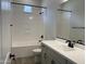 Bathroom with bathtub, shower, and double vanity at 16092 W Questa Dr, Surprise, AZ 85387