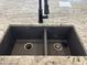 Modern double kitchen sink with black matte finish at 16092 W Questa Dr, Surprise, AZ 85387