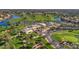 Aerial view showcasing community clubhouse, landscaping, and parking at 1322 W Indigo Dr, Chandler, AZ 85248