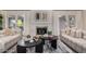 Elegant living room with a fireplace and comfortable seating at 1322 W Indigo Dr, Chandler, AZ 85248