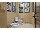 Small powder room with toilet and bidet at 42383 N 111Th Pl, Scottsdale, AZ 85262