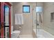 Clean bathroom with shower/tub combo, and updated fixtures at 42383 N 111Th Pl, Scottsdale, AZ 85262