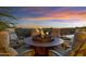 Gorgeous fire pit with mountain and city views at 42383 N 111Th Pl, Scottsdale, AZ 85262
