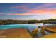 Infinity pool with stunning sunset views at 42383 N 111Th Pl, Scottsdale, AZ 85262