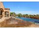 Resort-style pool features multiple fountains and a spa, plus stunning views at 42383 N 111Th Pl, Scottsdale, AZ 85262