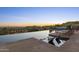Infinity pool with sunset views at 42383 N 111Th Pl, Scottsdale, AZ 85262