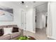 Bright hallway with curtains and access to other rooms at 4512 W Suncup Dr, San Tan Valley, AZ 85144