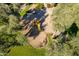 Aerial view of a playground with a slide and climbing equipment at 242 E Stonebridge Dr, Gilbert, AZ 85234