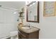 Clean bathroom with vanity, shower, and toilet at 8221 E Garfield St # L09, Scottsdale, AZ 85257