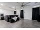 Home theater with projector and sectional sofa at 4636 E Tierra Buena Ln, Phoenix, AZ 85032