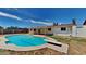 Relaxing backyard pool with diving board at 887 W Shannon St, Chandler, AZ 85225