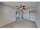 Bedroom with built-in shelves and ceiling fan at 887 W Shannon St, Chandler, AZ 85225