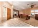 Entryway with tile flooring and pool table at 12535 N 87Th Dr, Peoria, AZ 85381