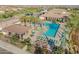 Aerial view of community pool and clubhouse at 24741 N 175Th Dr, Surprise, AZ 85387