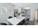 Elegant dining area with a marble table and modern chairs at 10836 N 29Th Ave, Phoenix, AZ 85029