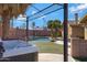 Hot tub with pergola cover, adjacent to a refreshing pool at 1859 N Morris --, Mesa, AZ 85201