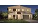 Two story modern home with gray siding and a two car garage at 6145 S Antonio --, Mesa, AZ 85212