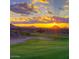 Stunning sunset over the community golf course at 10646 E Butherus Dr, Scottsdale, AZ 85255