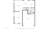 First floor home floor plan with garage, living room, and kitchen at 10468 W Palm Ln, Avondale, AZ 85392