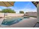 Inviting backyard pool with patio and basketball hoop at 10468 W Palm Ln, Avondale, AZ 85392