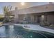 Resort style pool with a rock waterfall feature at 24005 N 45Th Dr, Glendale, AZ 85310