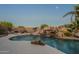 Inviting pool with a waterfall feature and slide at 24005 N 45Th Dr, Glendale, AZ 85310