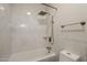 Clean bathroom with walk-in shower and white tile at 24005 N 45Th Dr, Glendale, AZ 85310