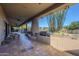 Outdoor kitchen with built-in grill and sink at 24005 N 45Th Dr, Glendale, AZ 85310