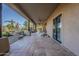 Spacious covered patio with tile flooring and ceiling fan at 24005 N 45Th Dr, Glendale, AZ 85310
