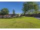 Landscaped backyard with grassy area and desert plants at 24005 N 45Th Dr, Glendale, AZ 85310
