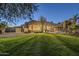 Landscaped backyard with lush grass and a view of the home at 24005 N 45Th Dr, Glendale, AZ 85310