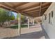 Covered patio with view of backyard at 758 Kachina Ave, Wickenburg, AZ 85390