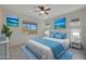 Relaxing bedroom with a plush bed and water views at 16375 S 180Th Dr, Goodyear, AZ 85338