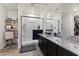 Modern bathroom with a large shower and granite countertop at 25759 W Samantha Way, Buckeye, AZ 85326