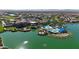 Aerial view of resort-style pool and clubhouse with lake view at 16375 S 180Th Dr, Goodyear, AZ 85338
