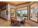 Charming breakfast nook with table and chairs, overlooking the pool at 25210 N 90Th Way, Scottsdale, AZ 85255